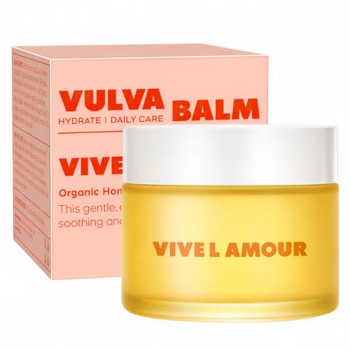 Vive LAmour Organic Vulva Balm External Intimate Moisturizing Care for Dry Sensitive Skin During Menopause & Hormonal Changes Hormone-Free Comfort Balm 2 oz