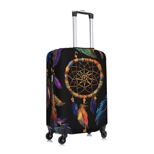 Feather Elastic Travel Luggage Cover, Washable Spandex Suitcase Protector, Anti-Scratch Fits 18-32 Inch3
