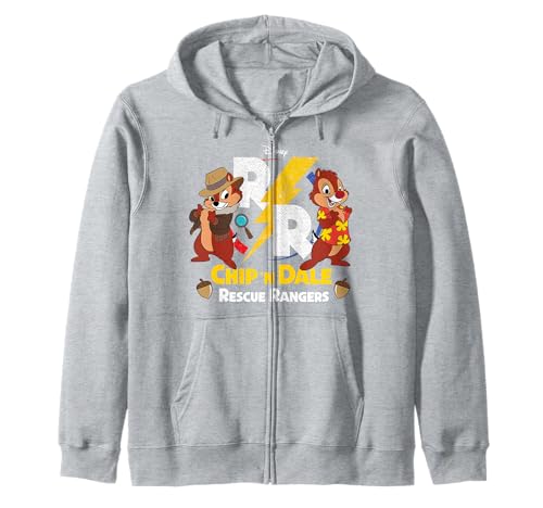 Sweat Chip 'N Dale Rescue Rangers à capuche zippé pour fan de Tic et Tac