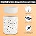 nawaza Ceramic Wax Melt Warmer,Candle Wax Warmer Night Light,2-in-1 Electric Wax Melter and Fragrance Warmer for Scented Candle Wax Burner Home Office Decor Mothers Day Birthday Gifts for Women(dot)