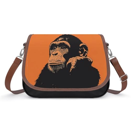 Chimpanzees Monkeys Chimps Apes Shoulder Bags for Women Tote Handbag Clutch Purse Messenger Bag