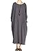 Mordenmiss Women's New Spring/Fall Round Neck Pullover Dress - Medium - Style 2 Dark Grey