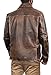 Prime-Fashion Mens Raiders Harrison Indiana Vintage Brown Bomber Leather Jacket Genuine Cowhide Distressed Leather Jacket, Large