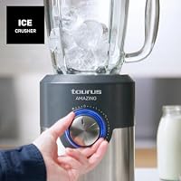 Taurus Amazing JB1200XC - Standmixer | 1200 W | 1,75 l Fassungsvermögen | 6-schneidige Edelstahlklingen | 5 Geschwindigkeitsstufen + Turbo | Glasbehälter mit Skala, Schwarz – Ansicht 6