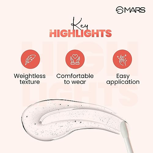 MARS Clear Quartz Lip Gloss for Women| Hydrating & High Shine | Lightweight Weight & Comfortable Lip Gloss (3.0 ml) - Image 5