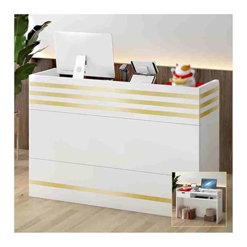 Table avec tiroirs et câbles pour bureau de réception élégant de cabinet médical