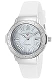 Funktionen: Datum, 10ATM Swiss Legend Damenuhr SL-20032DSM-02-WHT Silikon weiß Datum