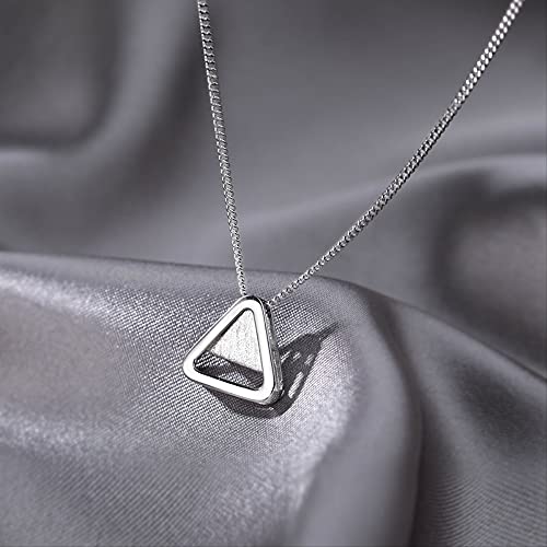 Collier choker triangle en argent pour mariage et soirées chic - 3