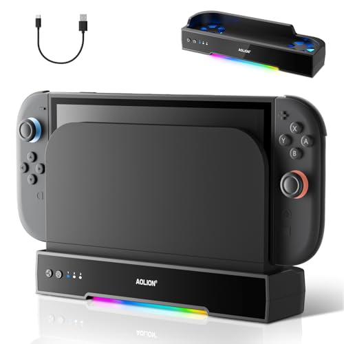 Cooling Fan for Switch 2 with RGB, Wall Mount, Dual Fans