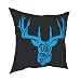 Housse de coussin en forme de cerf sauvage et libre, pour salon, chambre à coucher, canapé, décoration d'intérieur 30,5 x 30,5 cm