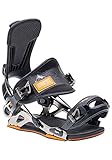 Sistema de entrada fácil. SP United Unisex - Fijaciones de Snowboard de montaña para Adultos, Color Negro, Talla L