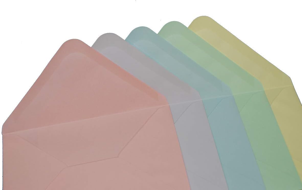 Craft UK 2307-5x7" Assorted Pastel Cards & Envelopes Pack of 40