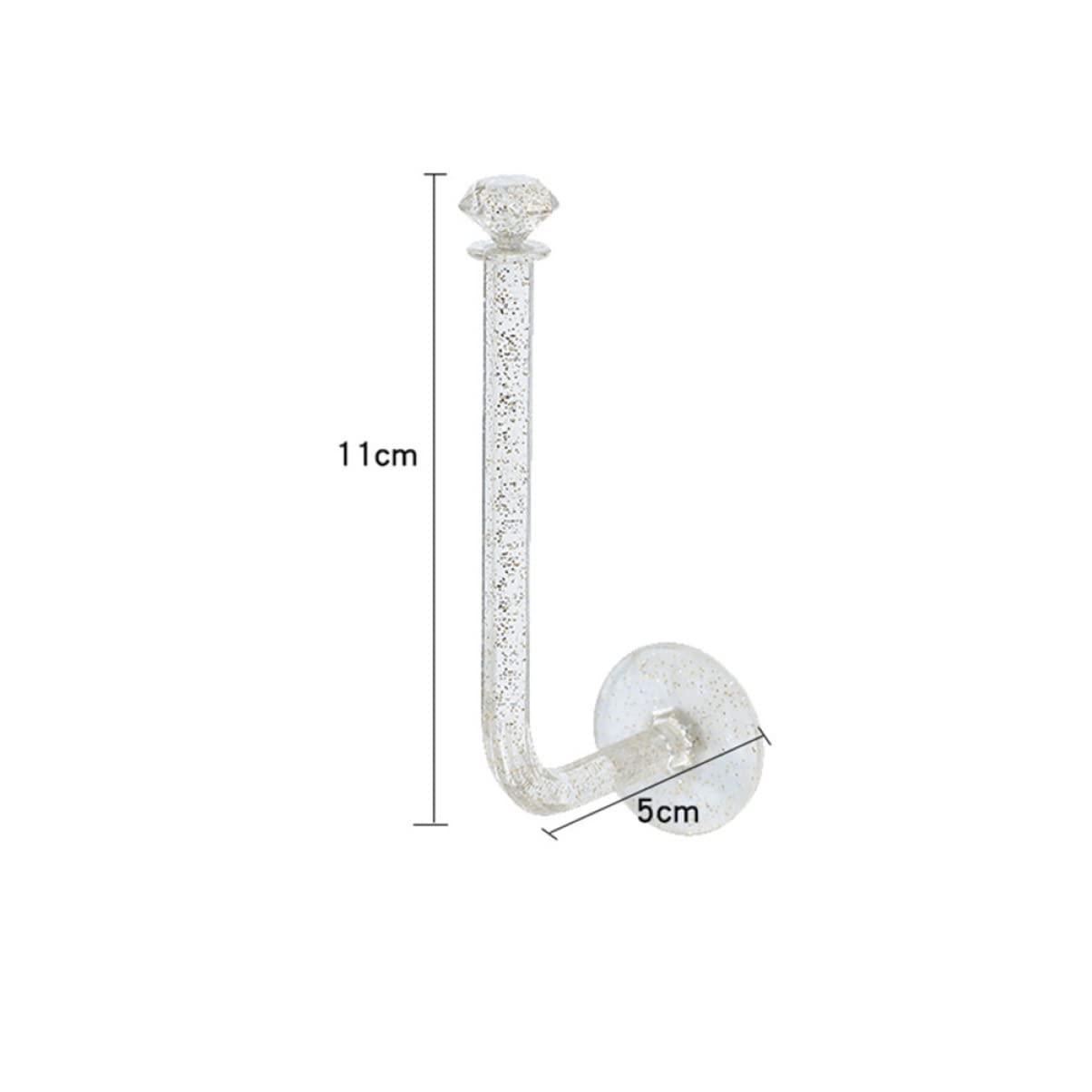 GRIRIW 6Pcs Hair Tie Storage Holder Wall Mounted Hairband Organizer Rack for Neat Display and Easy Access for Home Decor and Hair Accessories Storage