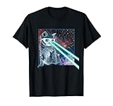 Laser Eyes Space Cat | Funny Kitty 3D glasses T-Shirt Gift T-Shirt
