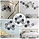DIY Hexagon Filz Pinnwand Selbstklebend - 12 Stück Mit 50 Reißzwecken - Für Kinderzimmer, Büro, Memoboards, Klebenotizen, Fotos, Zeitpläne, Ankündigungen