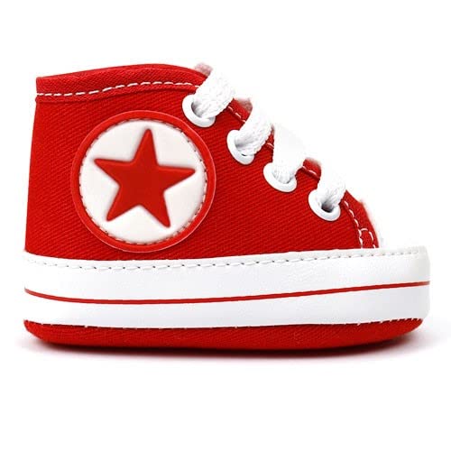 Tênis Bebê Cano Alto Star Vermelho (P a GG) - Baby Soffete