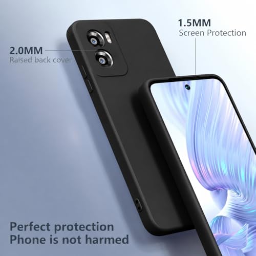 Image of DIZORO Microfiber Candy Back Cover Case for Redmi 15a Soft Silicone Rubberized Back Cover Case with Camera Protection - Black