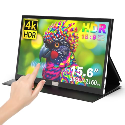 Amazon.co.jp: JSHIX 4Kポータブルタッチモニター、15.6インチ 3840