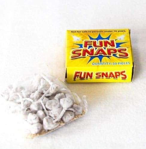 PARTYRama 6 x 500 Fun Snaps Throw Bangers (10 Boxes) Silver Plastic Button Head Style Snaps