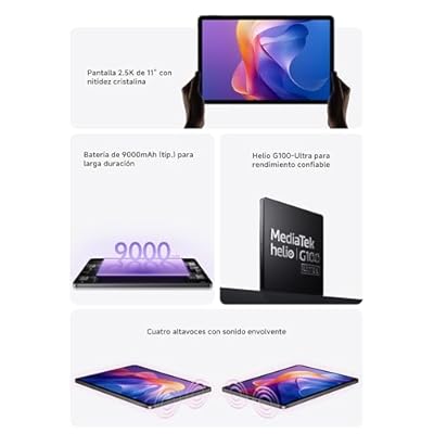 Xiaomi Redmi Pad 2 Only WiFi (No Calls or Text) 11 2.5K Octa Core 4 Speakers Global ROM 9000mAh Bluetooth 5.3 8MP Model 25040RP0AL (Graphite Gray, 256GB + 8GB)