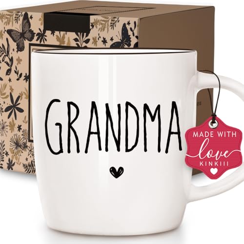 Promoted to Grandma Coffee Mug Gifts, New Pregnancy Announcement Gift for Future Grandmother, Unique Baby Reveal Mugs for Grandma Nana Grandmother, Christmas Thanksgiving Coffee Mug Gift 13oz