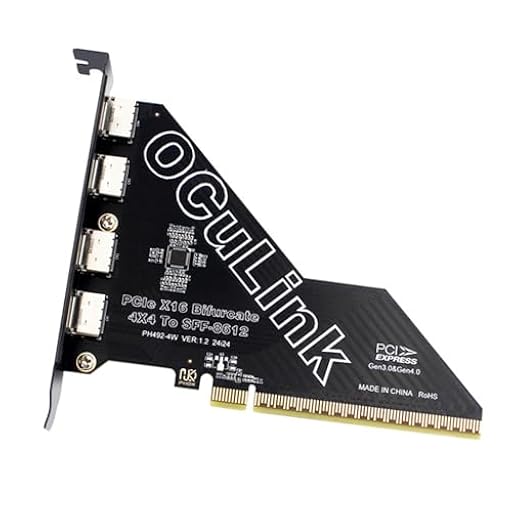xiwai Adaptador Externo PCI-Express 4.0 16x PCIE Desmontable a Cuatro Oculink SFF-8612 SFF-8611 VROC Raid0 para Base de Tarjeta gráfica Externa SSD eGPU U.2 | Ya disponible en tu tienda friki favorita! En mundofriki.es! xiwai Adaptador Externo PCI-Express 4.0 16x PCIE Desmontable a Cuatro Oculink SFF-8612 SFF-8611 VROC Raid0 para Base de Tarjeta gráfica Externa SSD eGPU U.2 | Ya disponible en tu tienda friki favorita! En mundofriki.es!