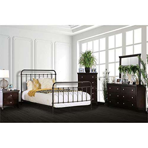 Furniture Of America Overtown Bed, Eastern King, Dark Bronze #TOP4