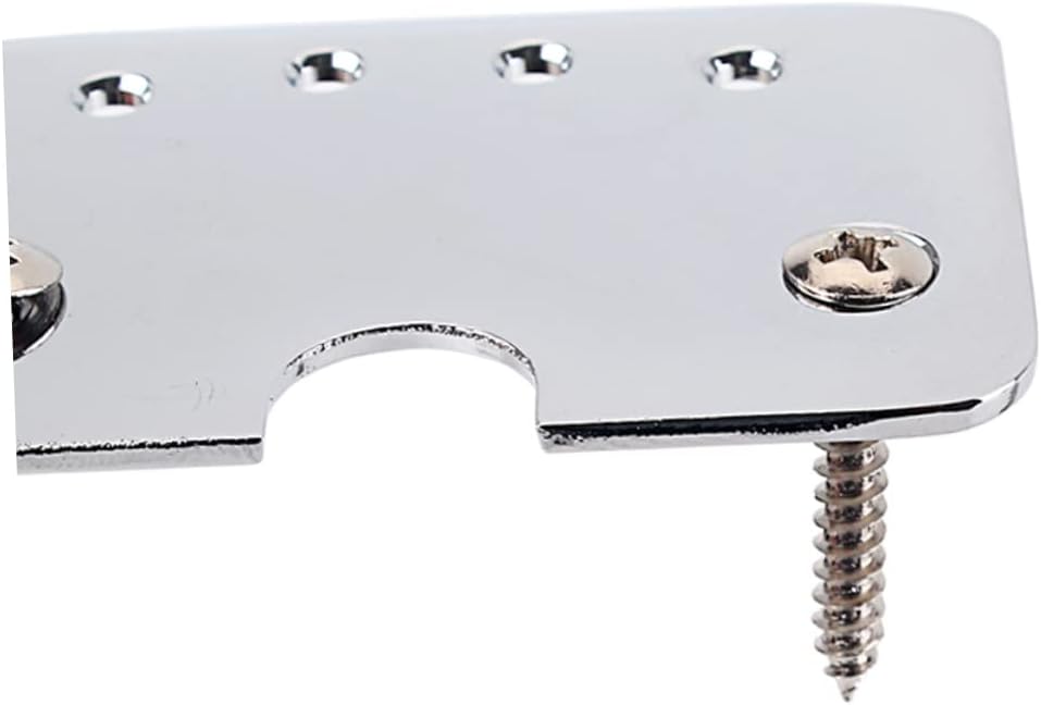 ibasenice 2pcs String Tailpiece for Electric Guitar Easy to Install Guitar Tailpiece with Mounting Screws Replacement for Improved Tone and Sustain