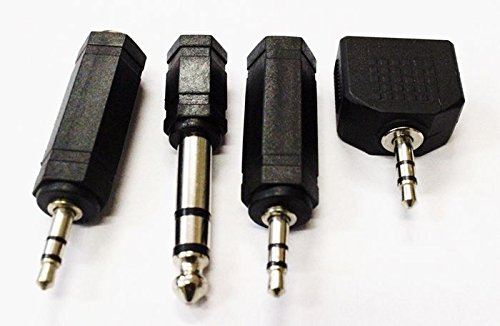 Kit 4 PLUG ADAPTADOR + EXTENSÃO P2 STEREO 1,8 METROS