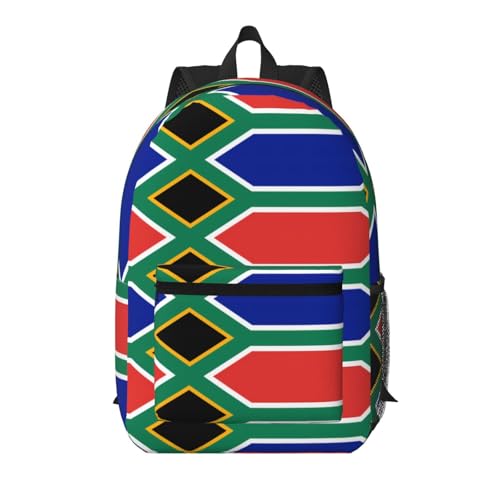 WXZYFP South Africa Flag 17" Waterproof Laptop Backpack
