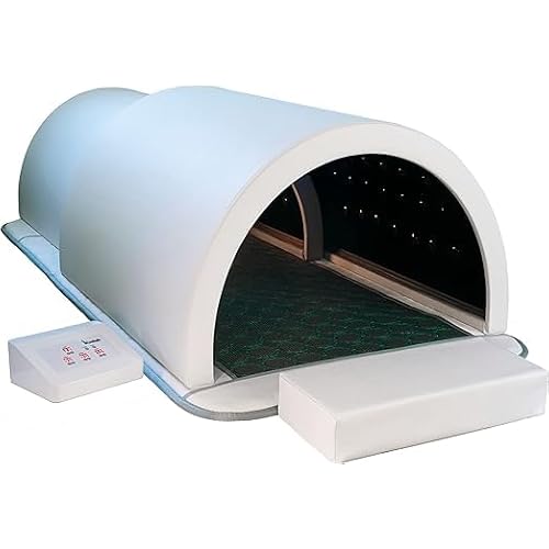 1Love Luxor Pro XL Far Infrared Sauna Dome | White | Zero EMFs, ELFs & VOCs | 10 Minute Preheat | 1200W | 1 Person Sauna | Therapeutic Stones