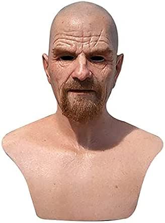 Old Man Mask Halloween Cosplay Latex Costume Prop