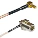 0.5 feet RG316 SMB Male Angle to N Female Bulkhead Angle RF Pigtail Coaxial Cable