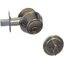4 Pack Antique Brass Entry Entrance Lock Single Cylinder Deadbolt Keyed Alike 101AB