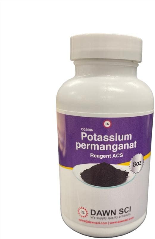 Regent Grade Potassium Permanganet 8oz Free Flowing Powder