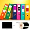 Well Tile 2 x 3 Black Rectangle Color Coding Labels - Square Color-Code Stickers Permanent Adhesive, Write-On Surface - 250 Labels/per Roll