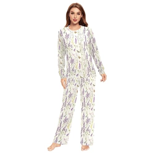 Pyjama 2 pièces léger homme Safari XXL teinte lavande nature et neutre