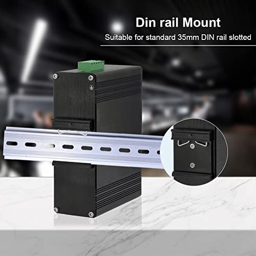 Industrial 8-Port Gigabit Ethernet Switch Din Rail Mount 8 Port Rj45 10/100/1000Mbps Unmanaged Din-Rail Switch Hardened 10 Ports Ethernet Fiber Switch With 2 Sfp Fiber Ports #TOP4