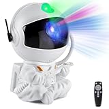 Astronaut Galaxy Projector Night Light – White Astronaut with Guitar, Galaxy Lamp Star Projector for Kids Room, Space Decor & Birthday Gift