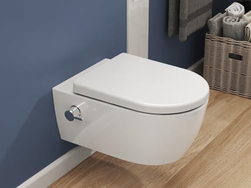 Dusch-WC SSWW mit Softclose Toilettensitz und spülrandloser Taharet-Funktion