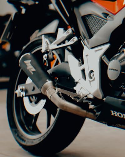 Ponteira Escapamento Esportivo FULL GP HP RACING - Compátivel Com Cb 300f Twister Inox 2023 2024 202