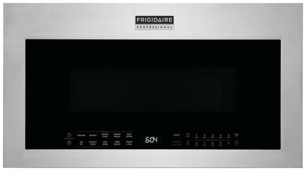 Frigidaire PMOS1980A Professional 30 Inch Wide 1.9 Cu. Ft. 1600 Watt Over the Range Microwave with Sensor Cook - Stainless Steel