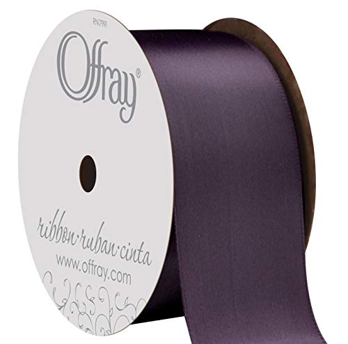Image of Berwick Offray 808236 1.5 inch Wide Single Face Satin Ribbon, New Ink Blue, 4 Yds