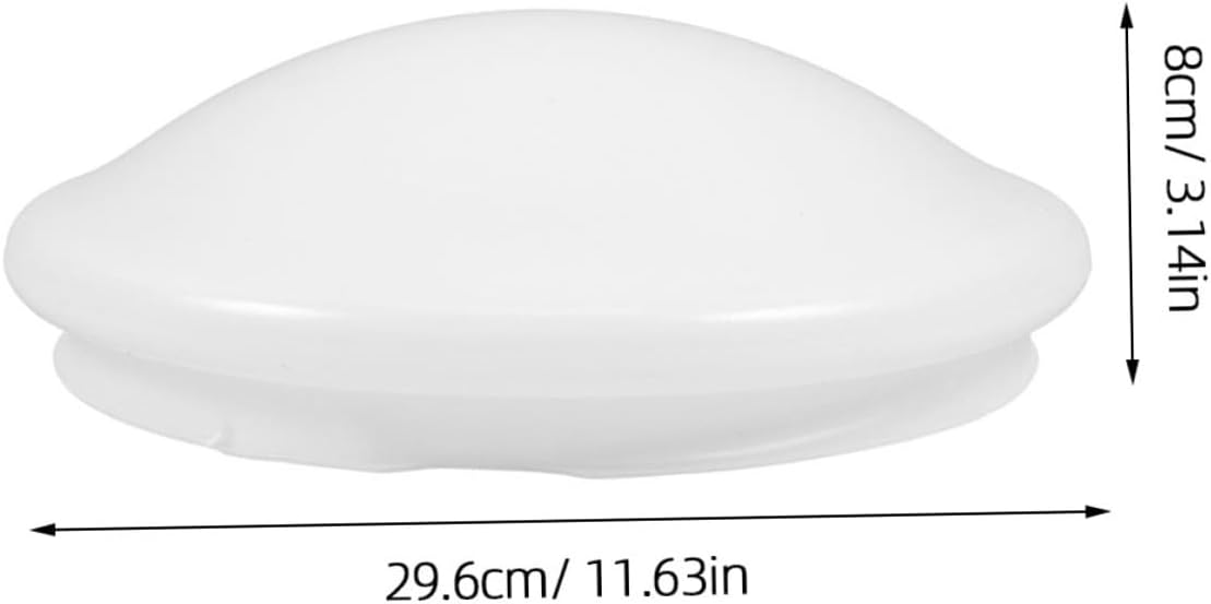 2pcs White round Plastic Ceiling Light Diffuser Shade 29.6cm Flush Mount Dome Lamp Shade Cover Replacement for Bedroom Balcony Kitchen Office Lighting