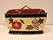 Tuscany Garden Colorful Hand Painted Mixed Fruit Breadbox/Toast Jar, 8975 by ACK