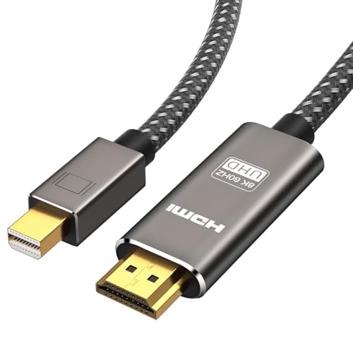 Cable Mini DisplayPort a HDMI 2.1 8K para ampliar el escritorio de su portátil a un monitor grande