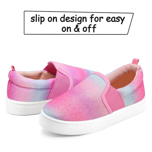 Image of K KomForme Toddler Sneakers for Girls Boys Slip On Canvas Walking Shoes | Lightweight, Comfortable