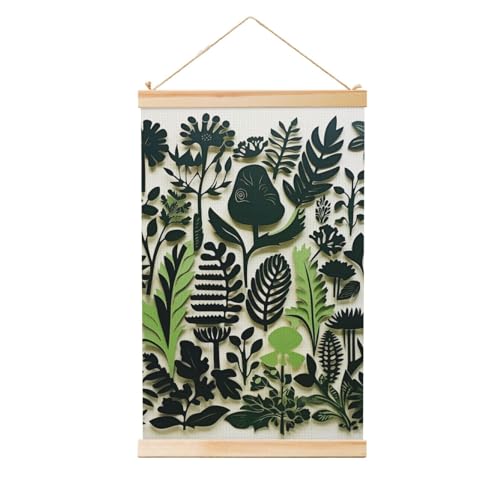 Poster mural moderne pour habiller un mur vide avec son cadre en bois suspendu chic