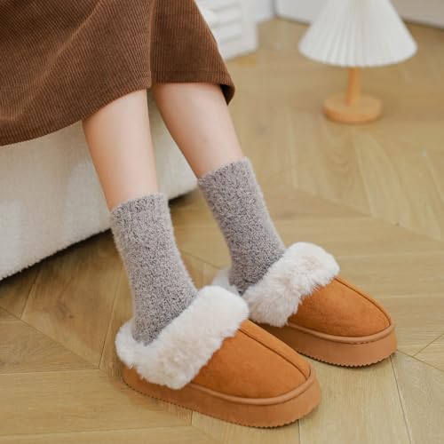 Image of SISOSOCK Cozy Womens Fuzzy Socks,Soft Push Wool Socks,Warm Gifts for Women