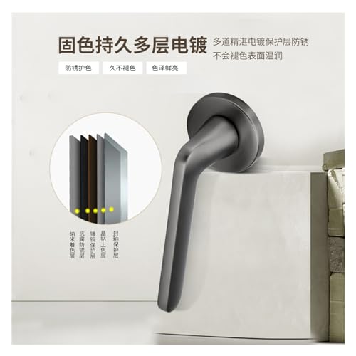 Serrure de Porte Chambre Poignée Facile à Installer Sans Bricolage Complexe - 6